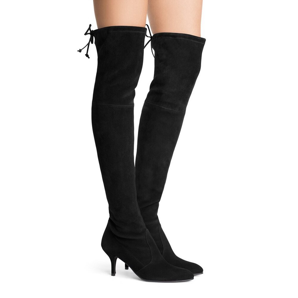 NEW Stuart Weitzman Tiemodel Over-the-Knee Boots | Suede Luxe | Iconic Statement